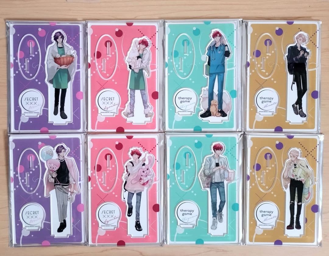 シークレット×××　セラピーゲーム　アクリルスタンド　私服　仕事着　8個セット