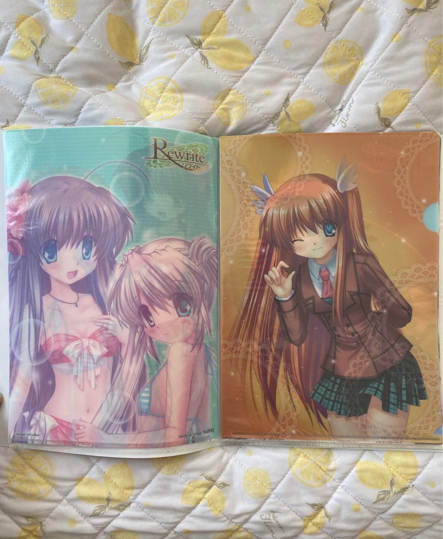 Rewrite クリアファイル　key ビジュアルアーツ　麻枝准　グッズ