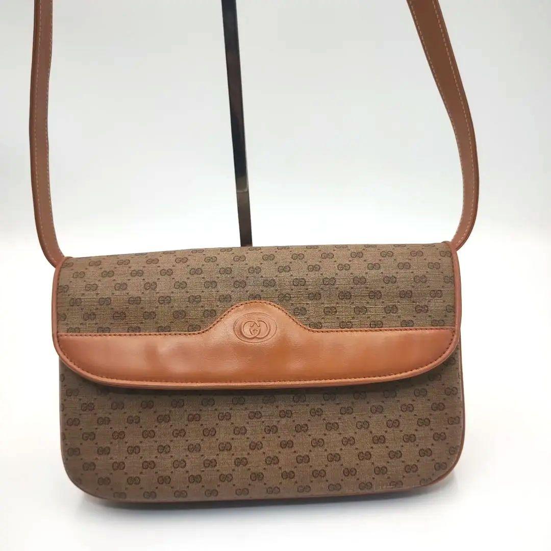 GUCCI グッチ　オールドグッチ　ショルダーバッグ　マイクロGG
