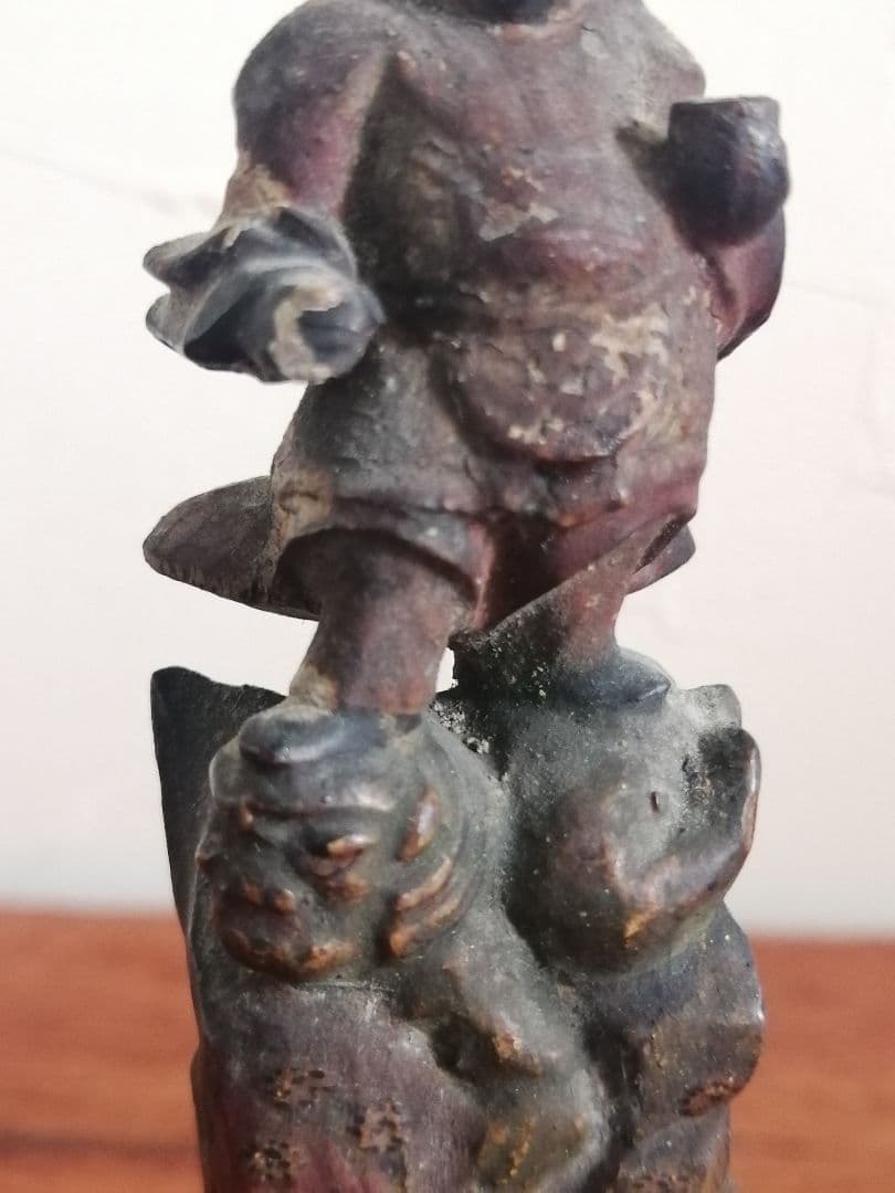 室町 江戸初期 毘沙門天 多聞天 木彫 仏像