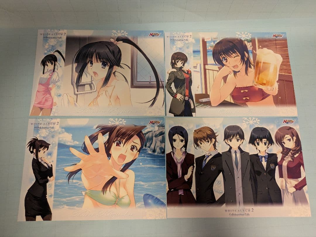 WHITEALBUM2 コラボカフェ　ランチョンマット　コンプ　雪菜　かずさ