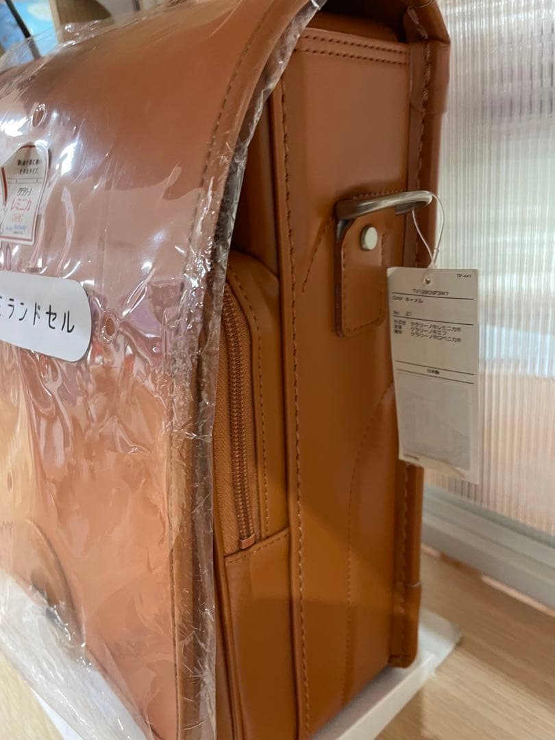 新品・未使用　男女兼用イオン３STYLEランドセル（キャメル色）