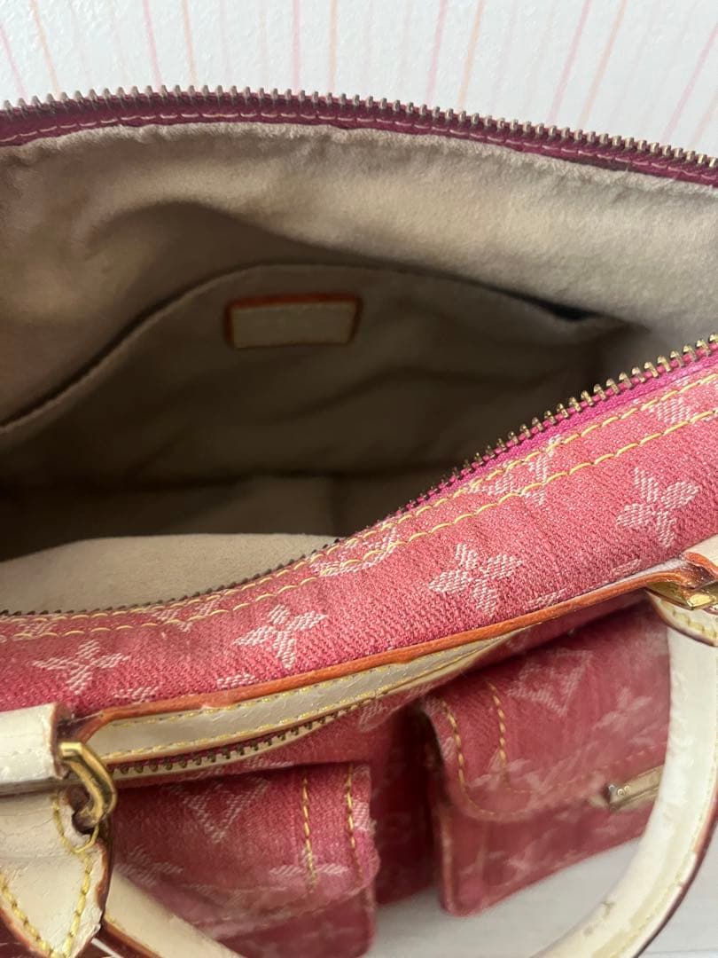 ピンクデニム モノグラム ハンドバッグ