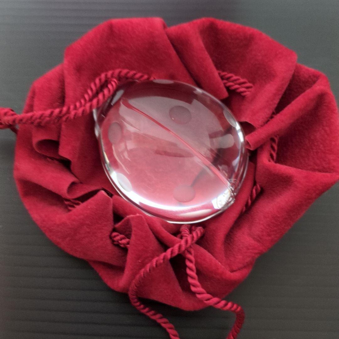 【美品】Baccarat バカラ てんとう虫 クリスタル　クリアー