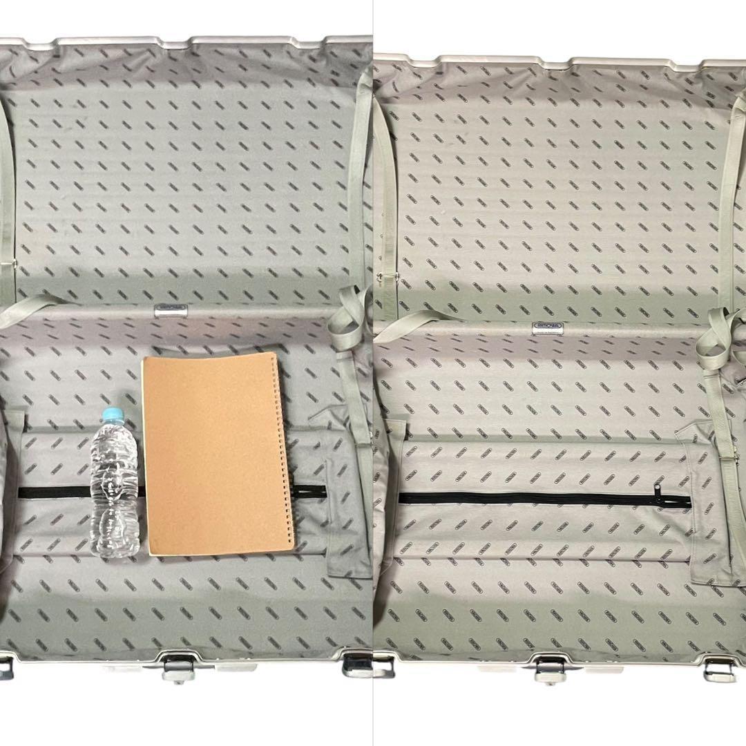 リモワ キャリーバッグ スーツケース トラベル 2輪 青ロゴ 大容量 シルバー