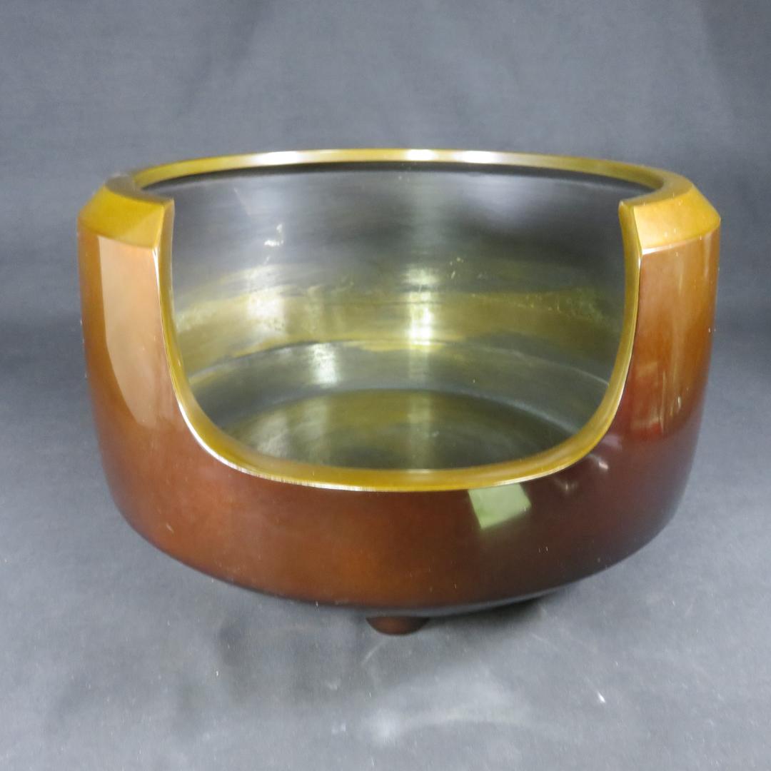 風炉 鬼爪 敷瓦 前瓦 法伝 茶道具 銘 五徳 銅 鉄