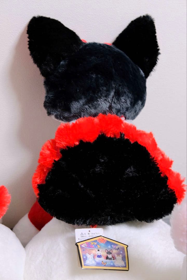 【タグ付き】ちょコンと九尾さま BIGぬいぐるみ 4匹セット 狐 アミ