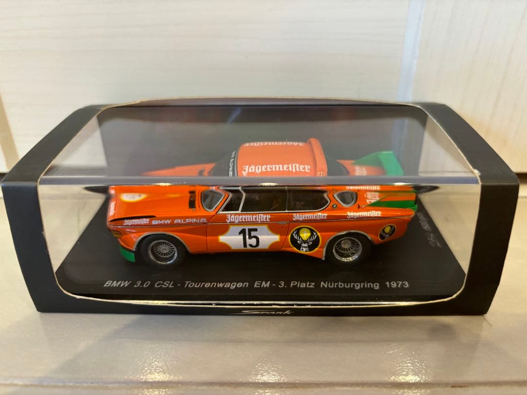 BMW 3.0CSL EM3 ニュル イエガー ‘93ミニカー Spark 43