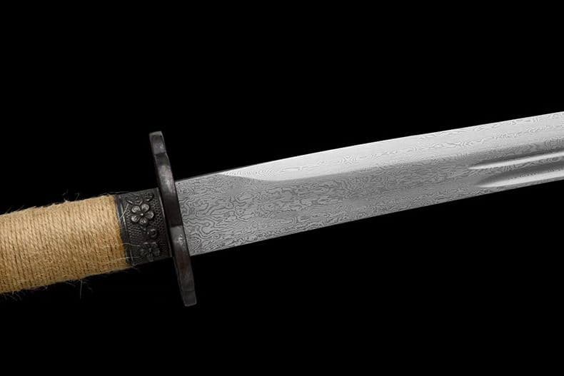 [天羽] 繍春刀 牛尾刀 苗刀 手鍛造打 鋼刀 冷兵器 古兵器 武具 刀装具