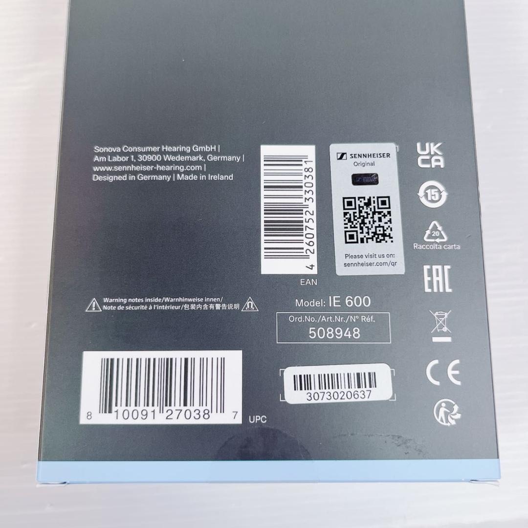 新品未使用 SENNHEISER IE600 有線イヤホン MMCXケーブル付き