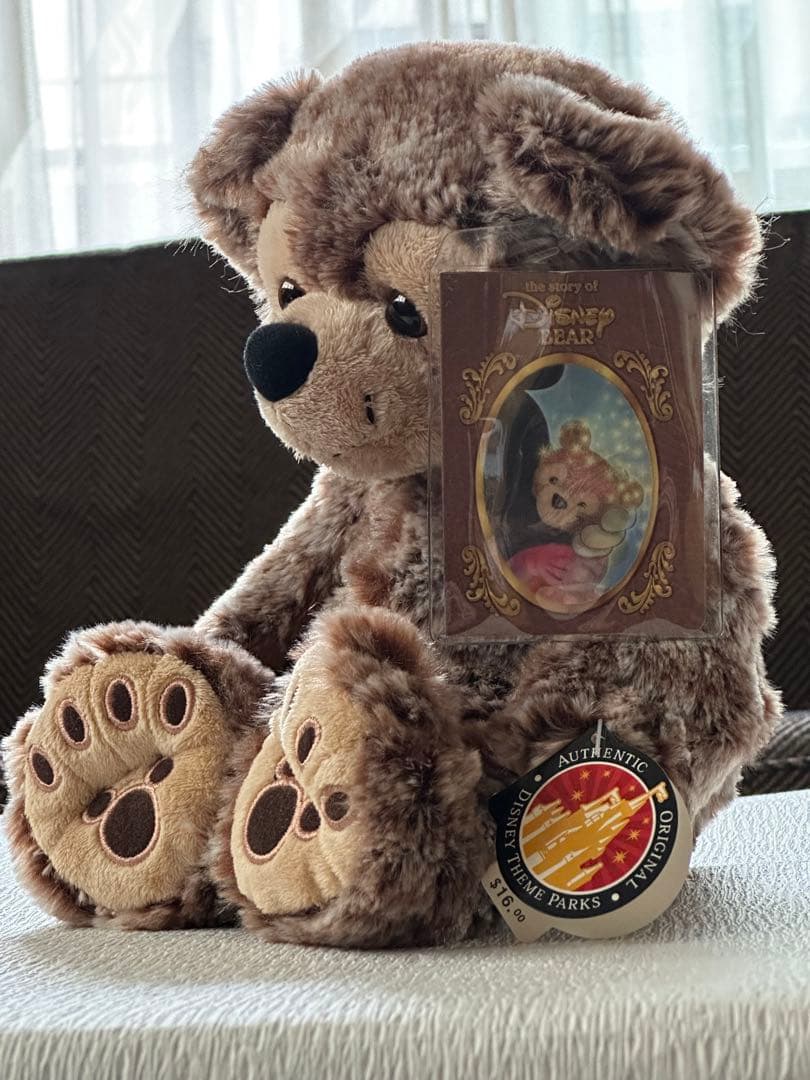 ❤︎超絶美形可愛い❤︎ タグ付き WDW ディズニーベア 霜降り マーブル ダッフィ