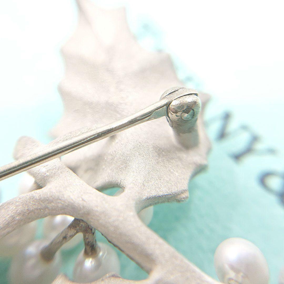 ほぼ未使用◎ ティファニー パール リーフ ブローチ No.13500