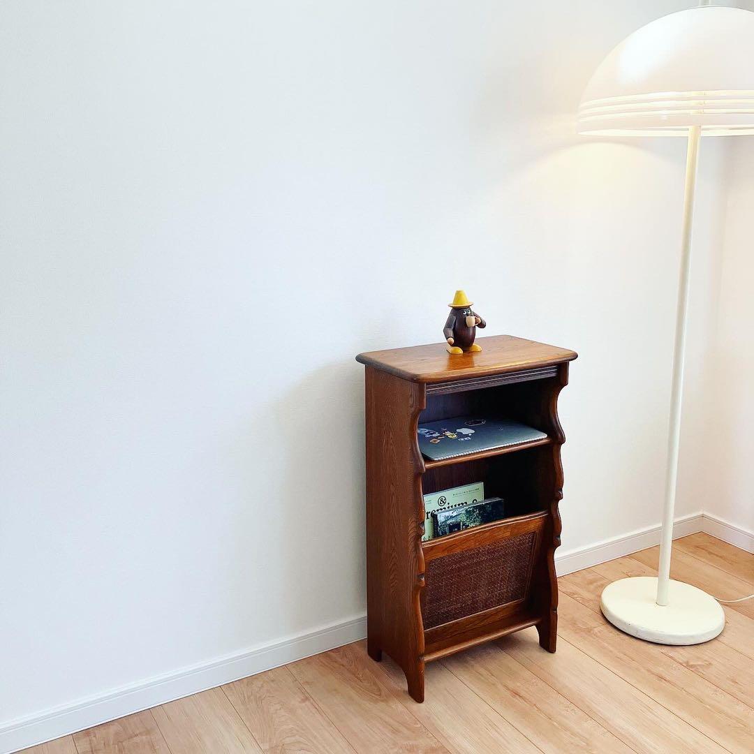 カリモク　マガジンラック　ビンテージ　電話台　レトロインテリア　サイドテーブル