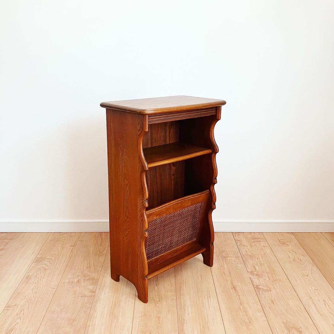 カリモク　マガジンラック　ビンテージ　電話台　レトロインテリア　サイドテーブル