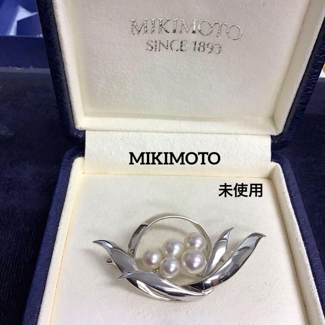 ❣️未使用❣️ Mikimoto ミキモト パールブローチ シルバー