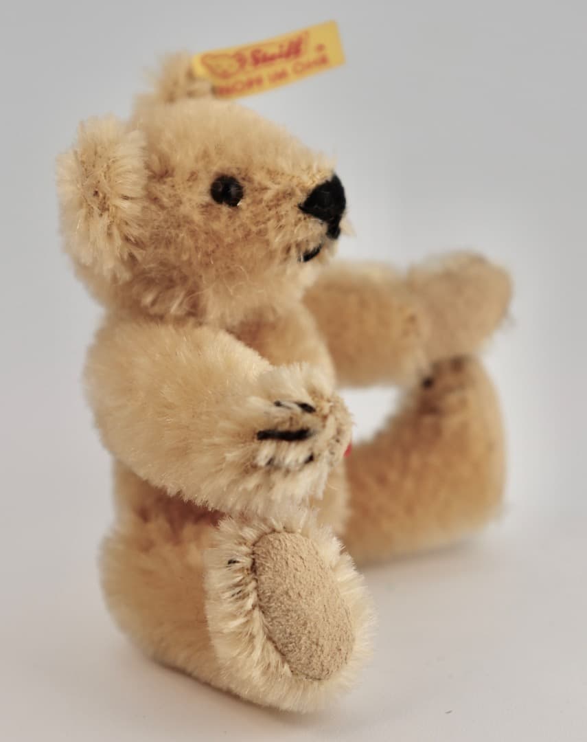 Steiff テディベア 1909年レプリカ・ブラス テディ黄色タグ9cm C