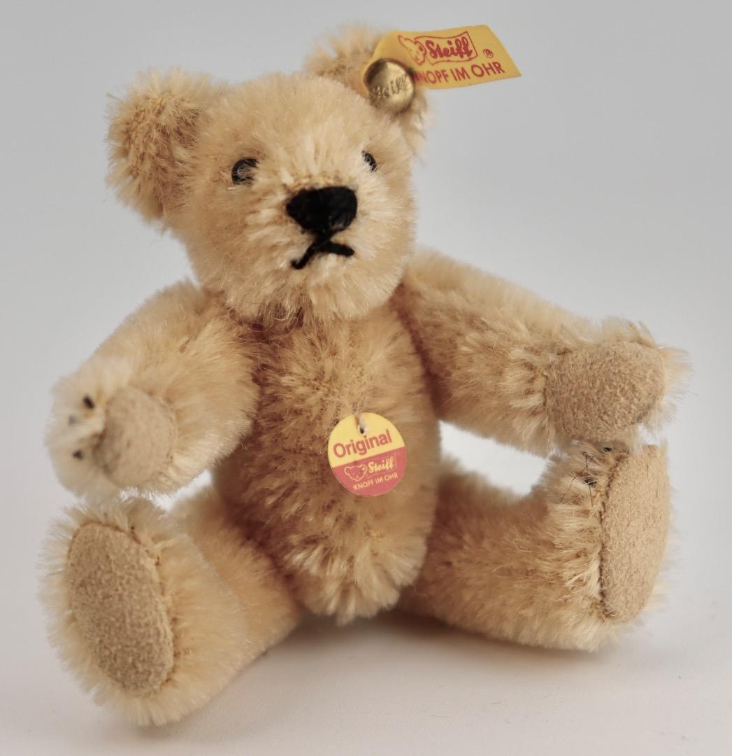 Steiff テディベア 1909年レプリカ・ブラス テディ黄色タグ9cm C