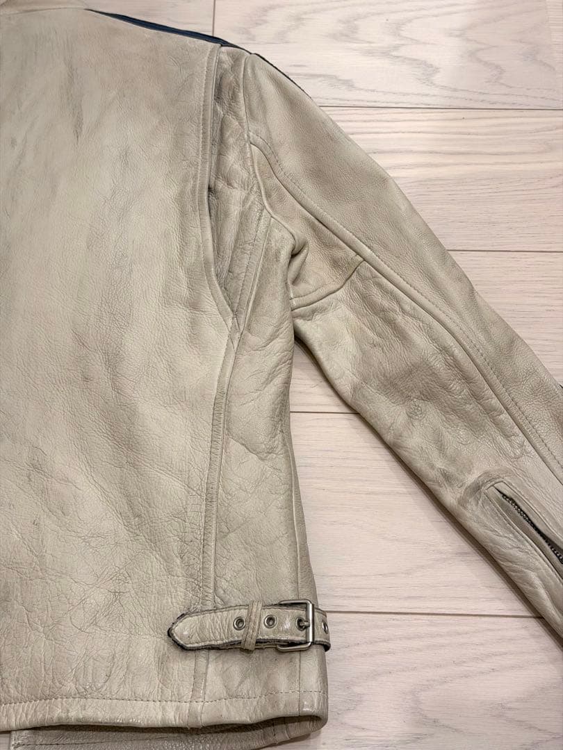 Schottクラッシックレーサー エージング加工 シングルライダース（サイズS）