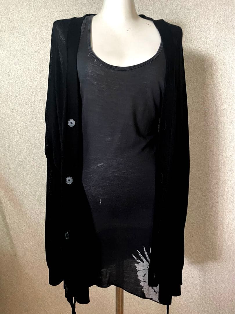 kmrii黒 アシンメトリックタンクトップ　サイズ0