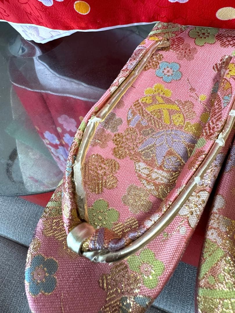 7歳七五三　セット　グリーン系着物