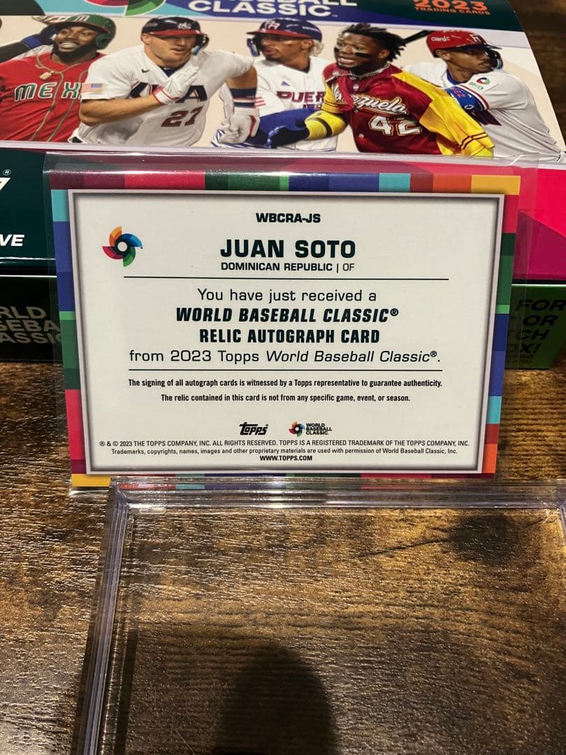 topps WBC フアンソト　レリックオート　JUAN SOTO　25シリアル