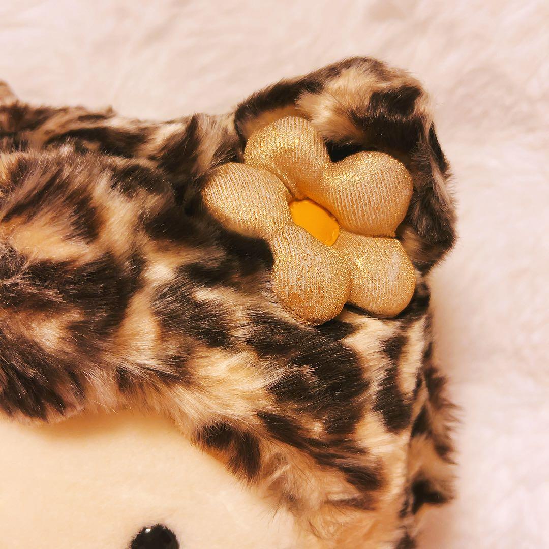 希少レア　ハローキティ　シリアルナンバー　限定品　ヒョウ柄　着ぐるみ　ぬいぐるみ