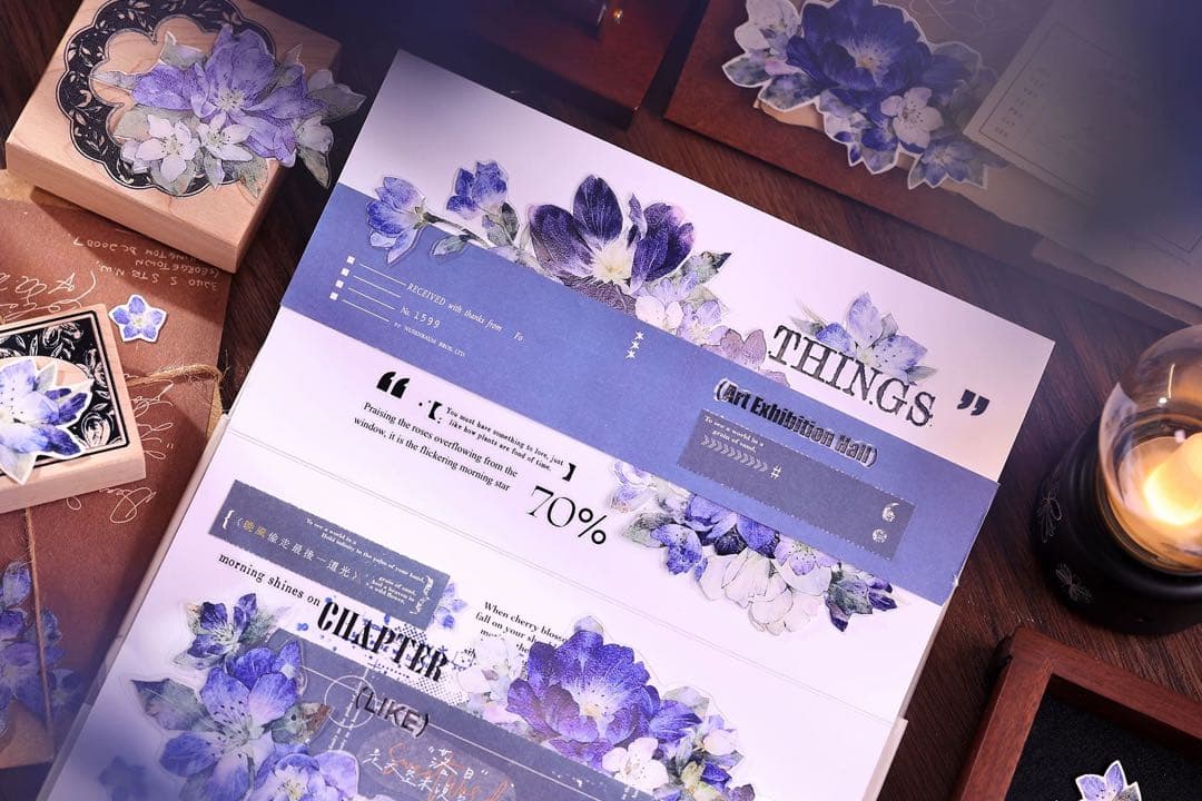 ⭐️SALE⭐️小白家文創《澜屿》海外マスキングテープ マステ 【2752】