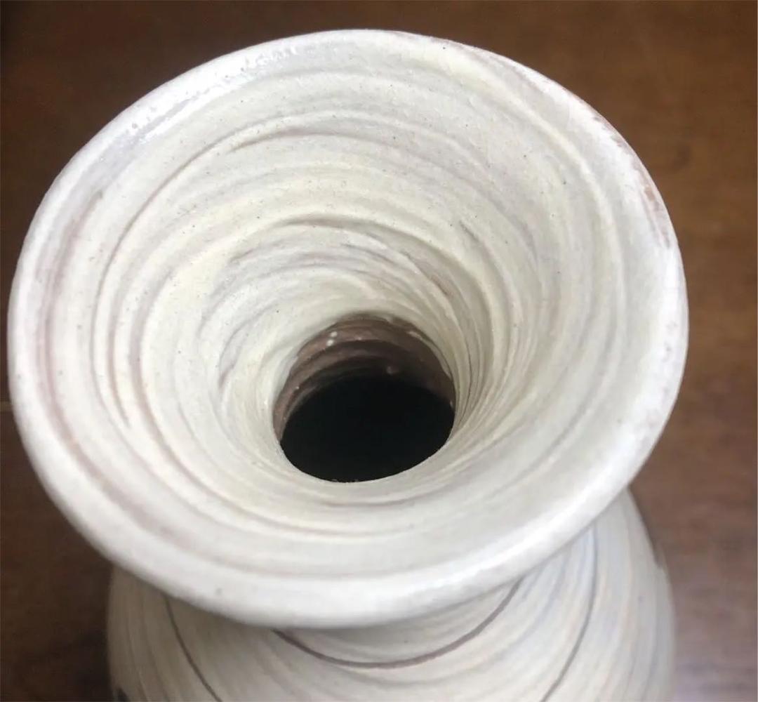 粉青沙器鉄絵唐草文瓶李朝写し