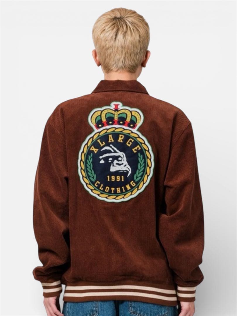 XLARGE コーデュロイジャケット ブラウン M ストリート ゆったり 美品