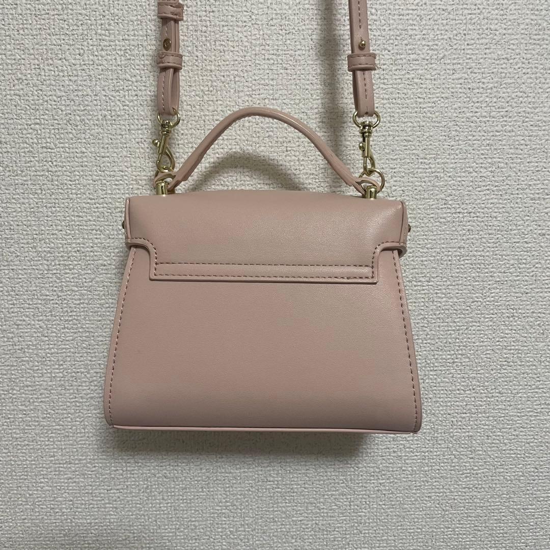 【リュタン】ビジュースタッズポシェット　ピンク