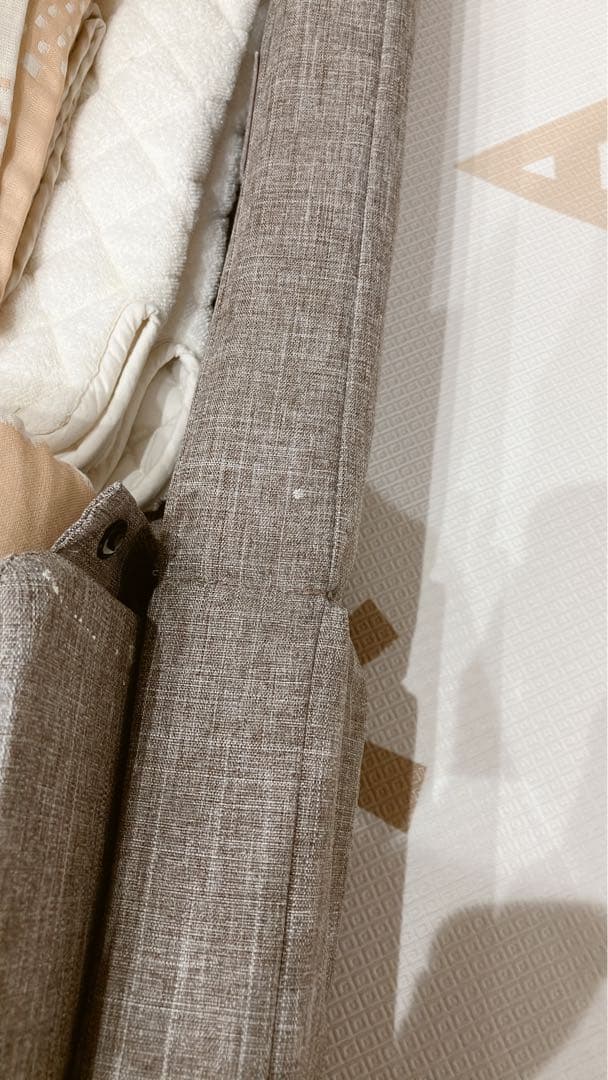 折りたたみベッド グレー 布団セット付き