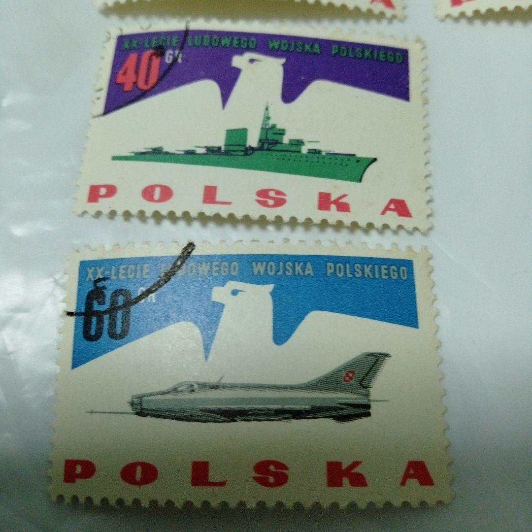 ミリタリー切手　冷戦時代　ポーランド人民軍創立20周年記念切手　T-62