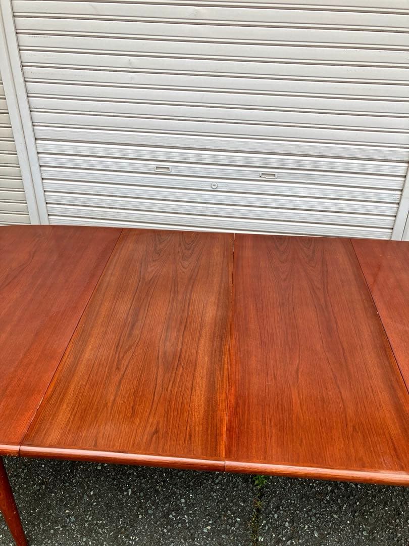 ミッドセンチュリーヴィンテージオーバルエクステンションテーブル