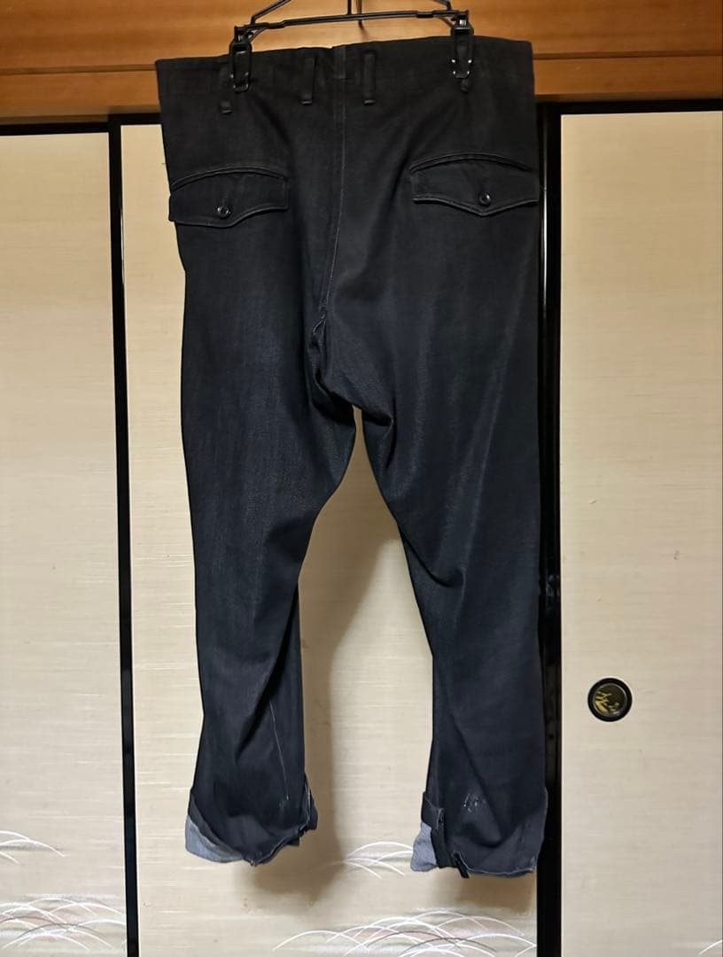 Yohji Yamamoto POUR HOMME 22AWサルエルデニムパンツ