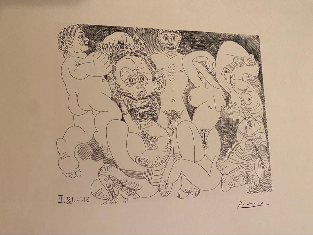 パブロ・ピカソ 20枚セット 額縁 41cm 52cm