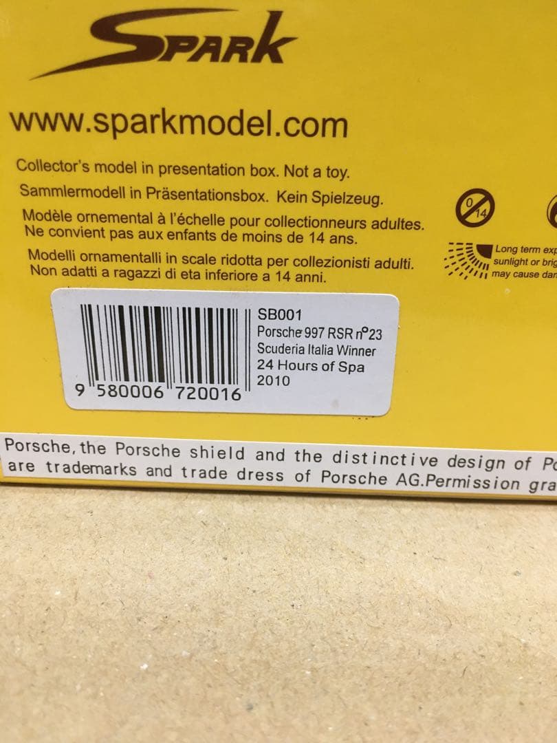 Porsche 997 RSR #23 ミニカー 1/43