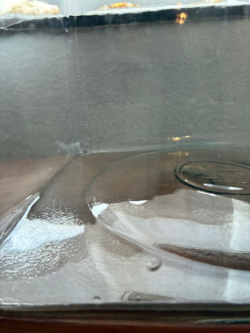 大正 特大 菓子瓶 ガラス瓶 気泡 ゆらゆらガラス 戦前 古道具 アンティーク