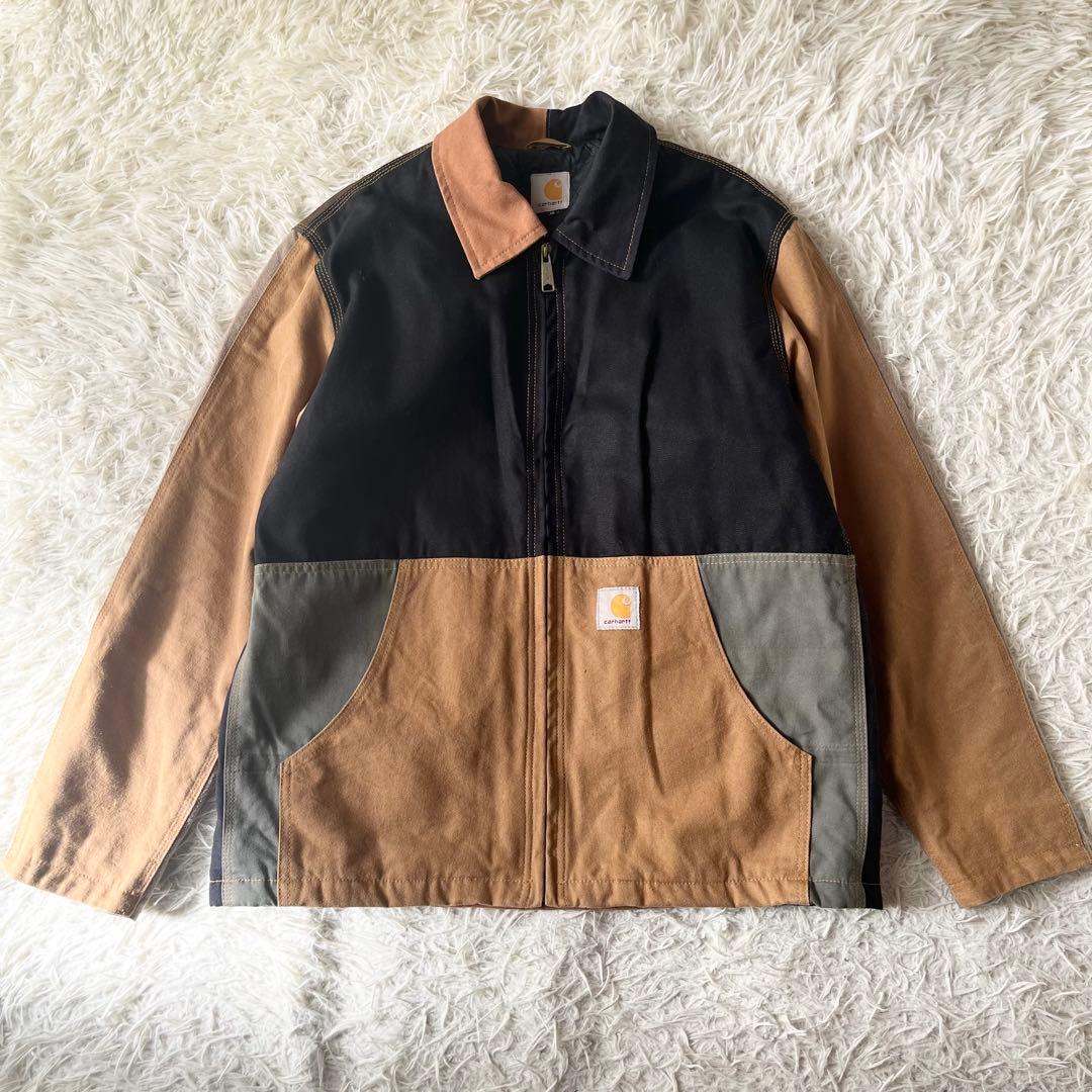 Carhartt カーハート　パッチワーク　ジップアップ　ジャケット　XL