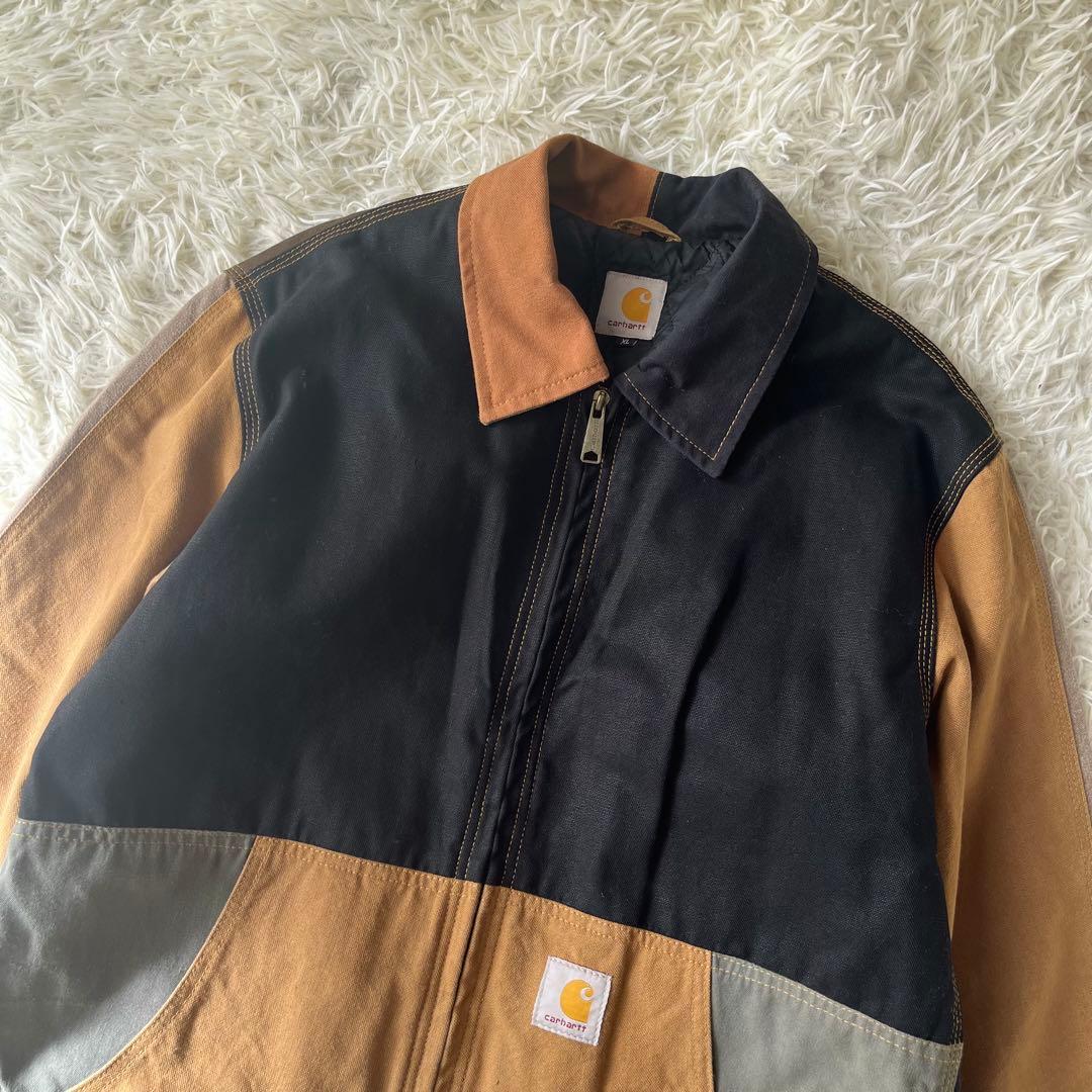 Carhartt カーハート　パッチワーク　ジップアップ　ジャケット　XL