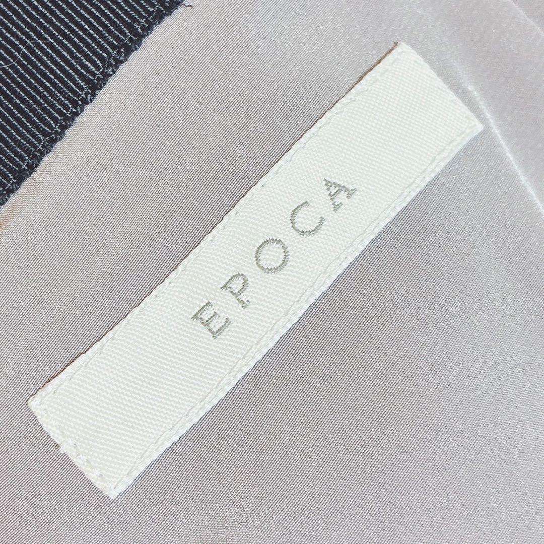 美品　エポカ　フラワー　ケミカルレース　フレアスカート　ミディ丈　日本製　黒　M