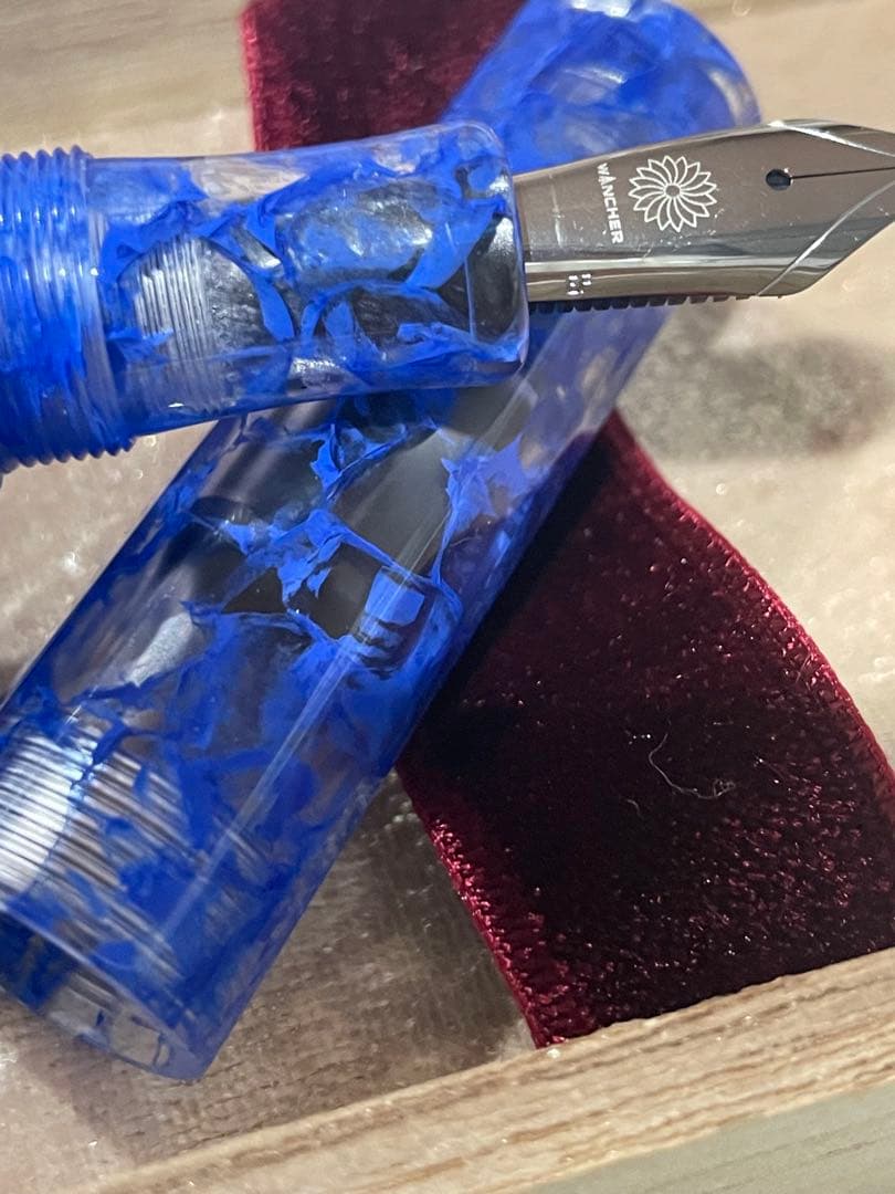 カレイド万年筆・ブルーマーブル・風雲