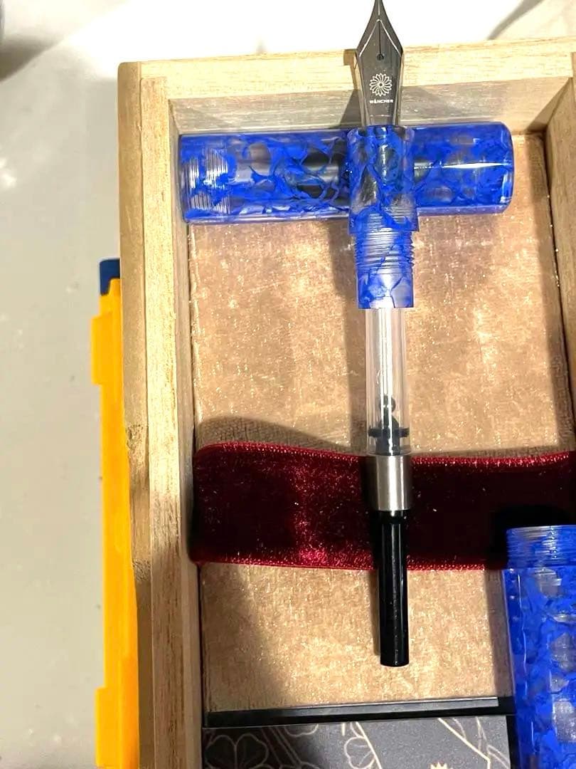 カレイド万年筆・ブルーマーブル・風雲