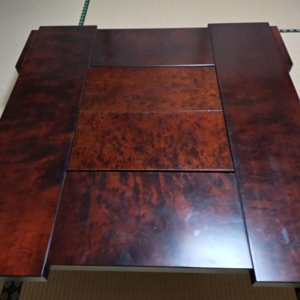 囲炉裏テーブル　囲炉裏付き座卓　民芸調　アンティーク　古民家　旅館　天然木