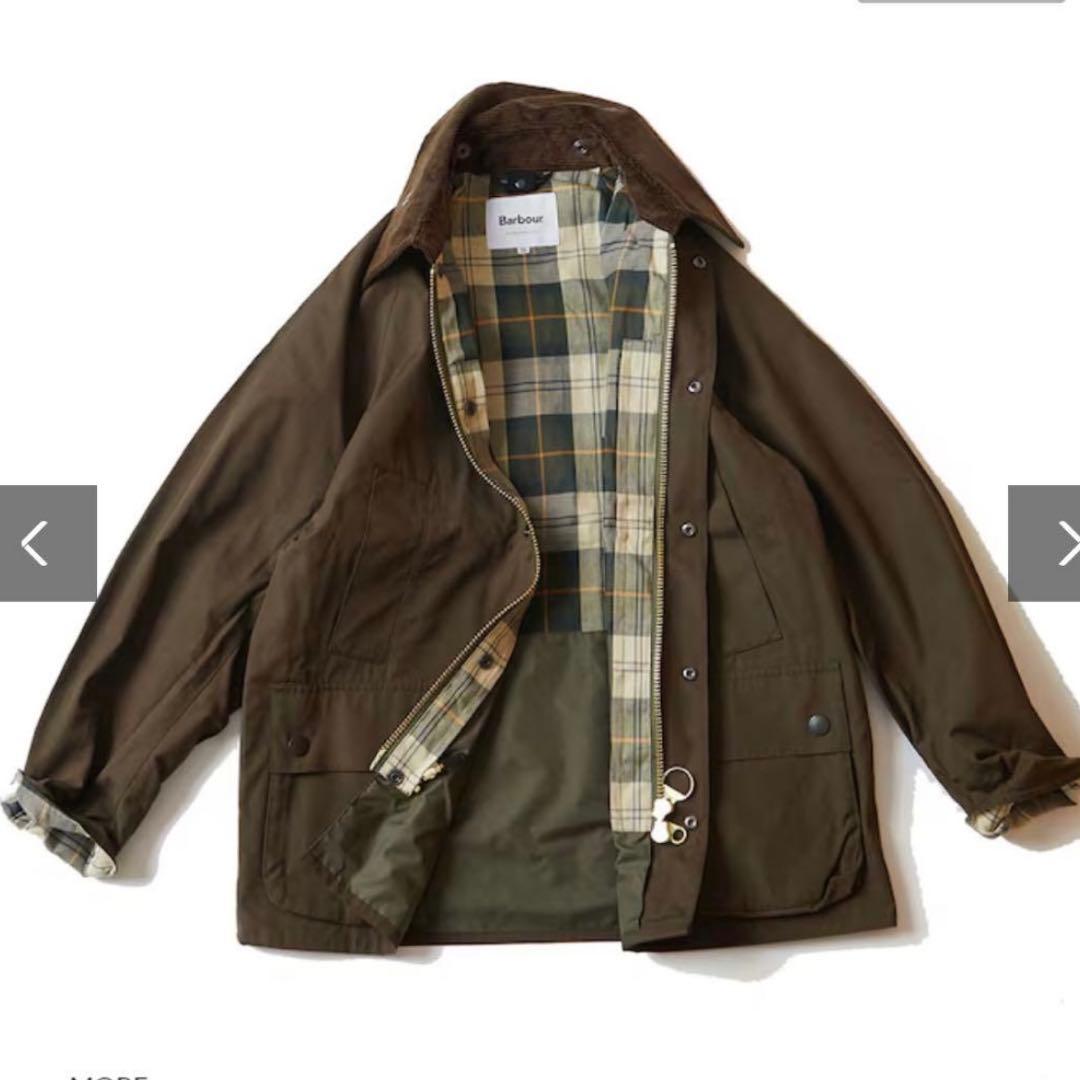美品　バブアー　ビデイル　ピーチスキン オリーブ　セージ　36 barbour