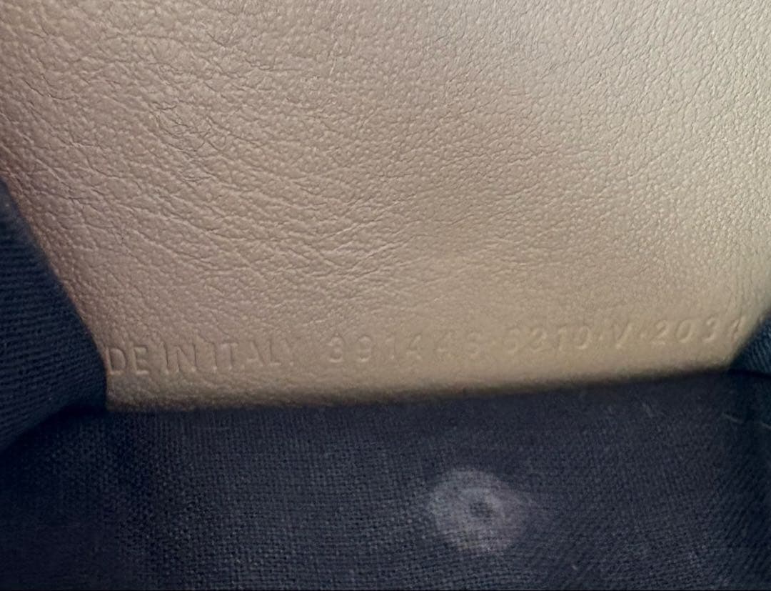 美品 バレンシアガ ペーパー ミニウォレット 三つ折り財布 ベージュ