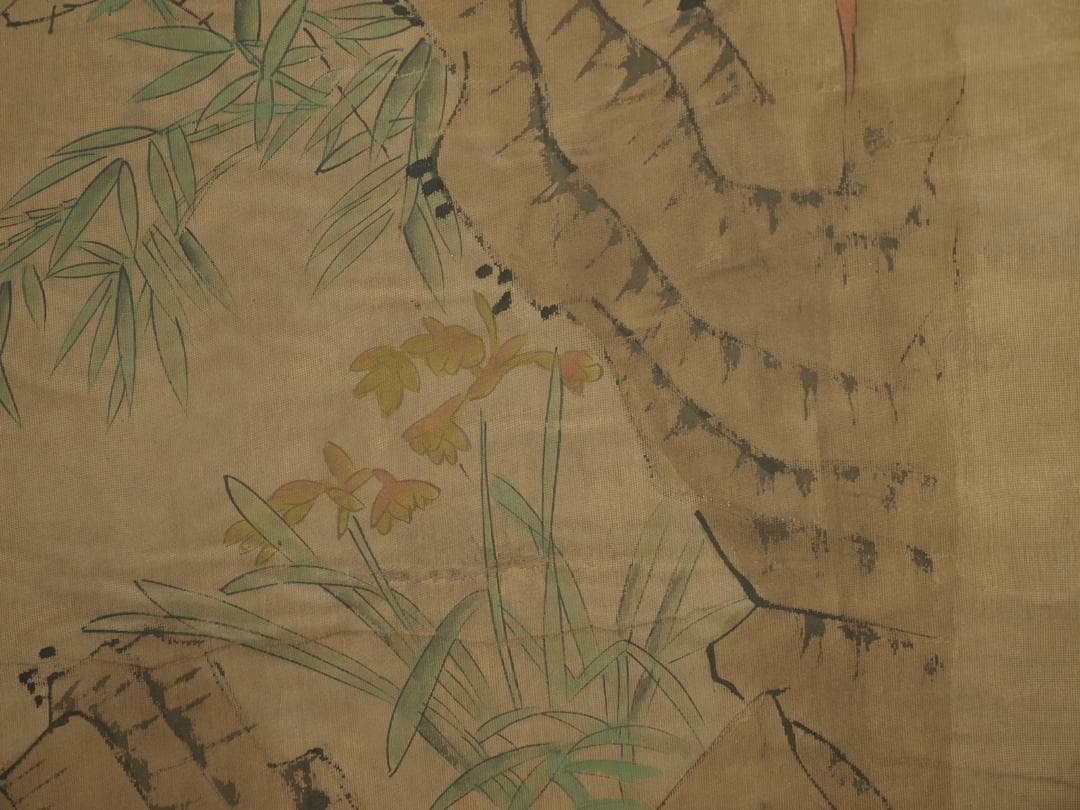 民間仕入れ品　中国　近时代の画家　陈淳作 掛け軸　BD285A12-1