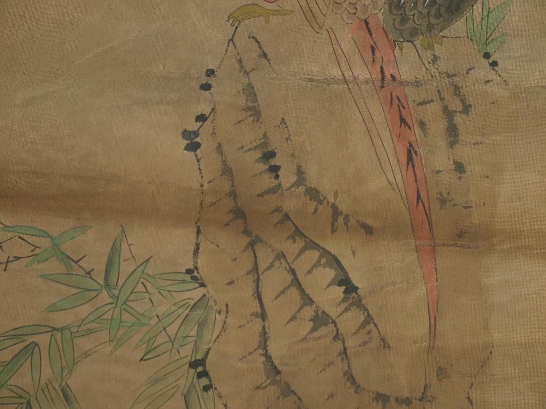 民間仕入れ品　中国　近时代の画家　陈淳作 掛け軸　BD285A12-1