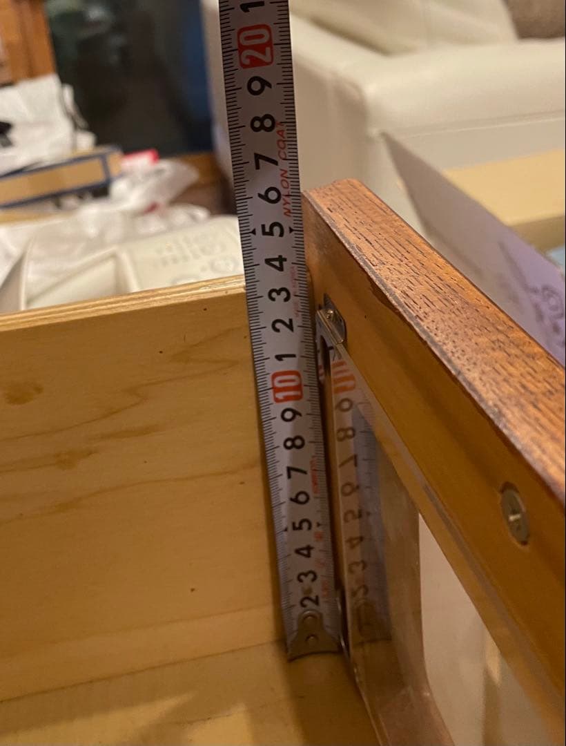 【希少】オールドアメリカンチーク材チェスト　コレクション収納にも最適♡