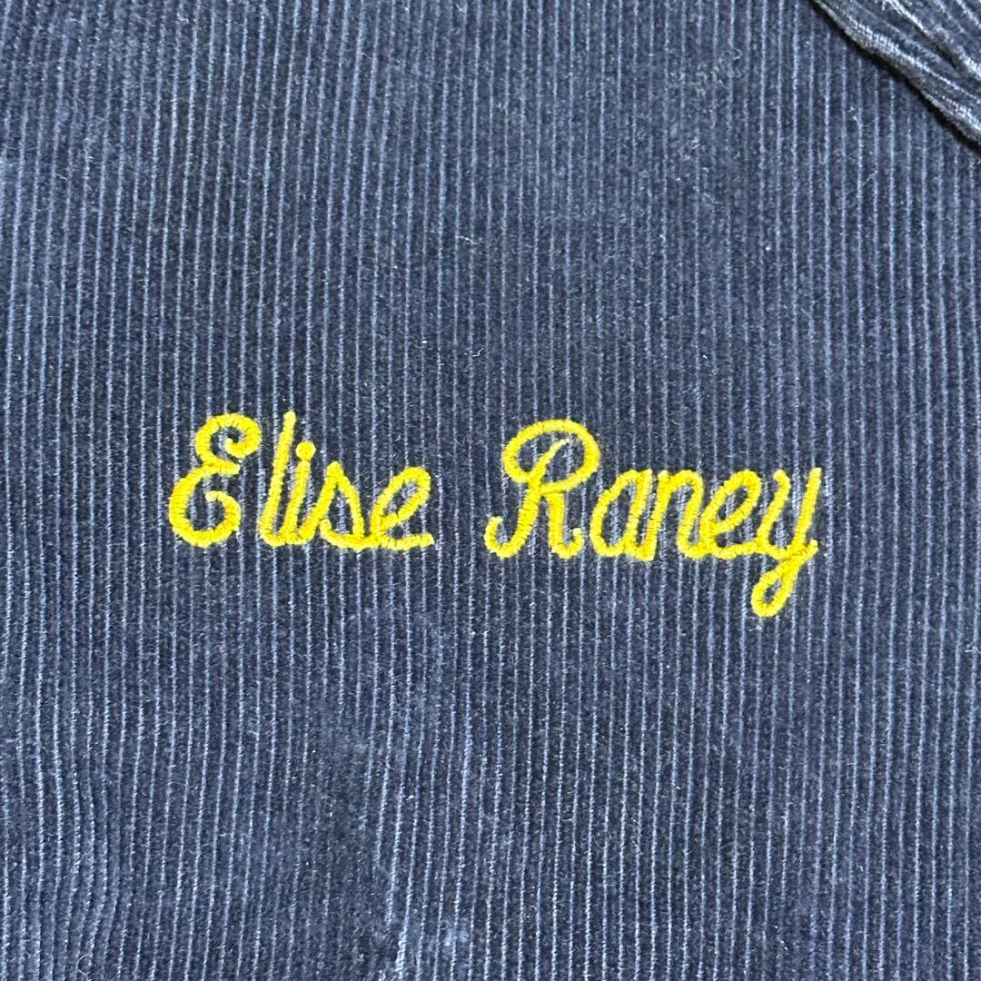 FFAジャケット 80s~90s コーデュロイ ワークジャケット 刺繍 ネイビー