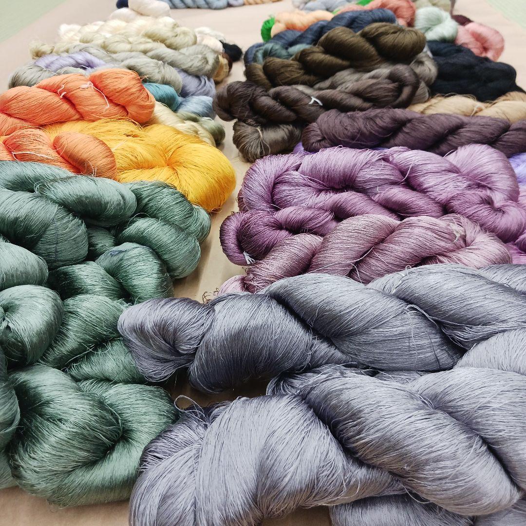 織物、組紐、刺繍、絹糸セット341